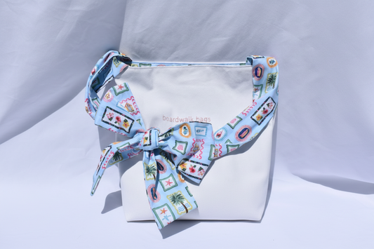 Summer Canvas Bow Bag